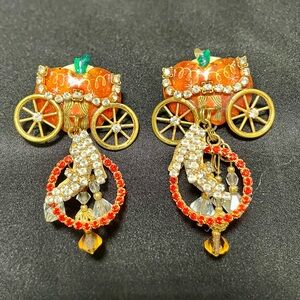 Lunch at the Ritz Cinderella Chip On Earrings
